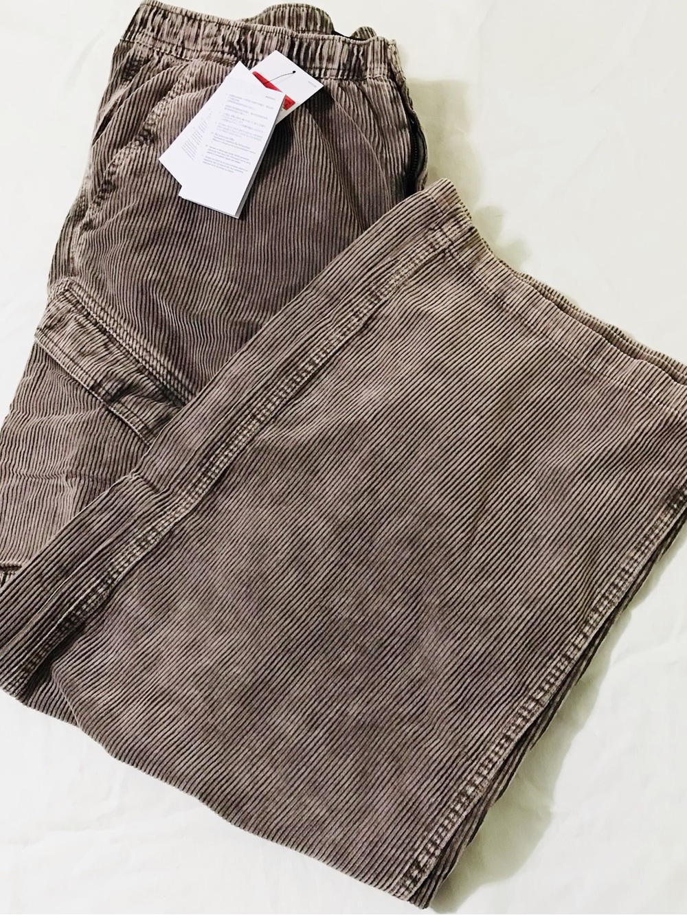 Jordan Flight Chicago Men's Corduroy Cargo Pants Barogue Brown Size Large - Picture 6 of 8